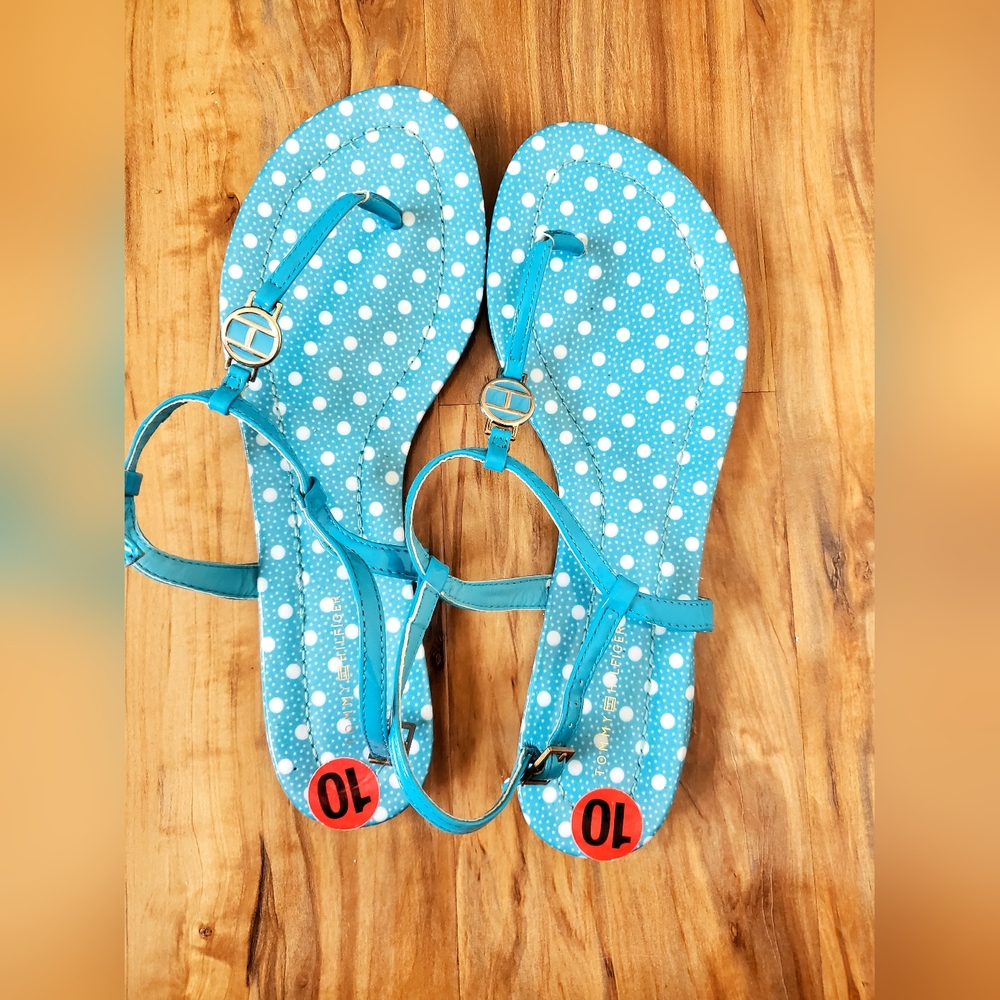 Blue Tommy Hilfiger sandals